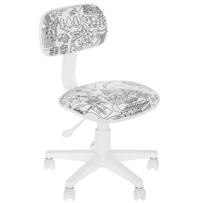 Детское кресло Бюрократ CH-W201NX/PS белый