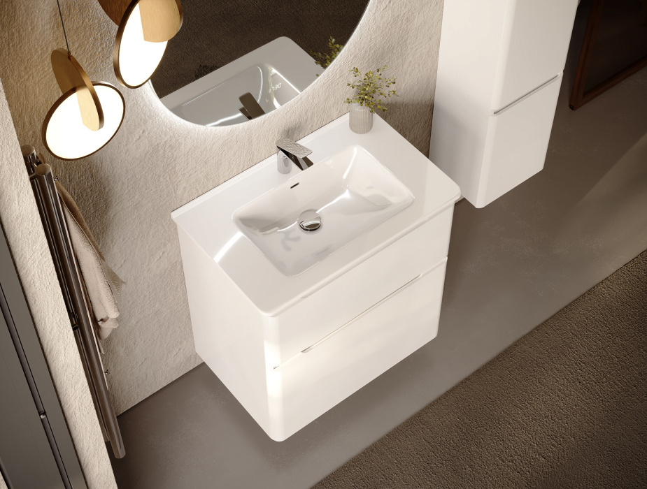 Тумба напольная с раковиной Claridy 70 Белая