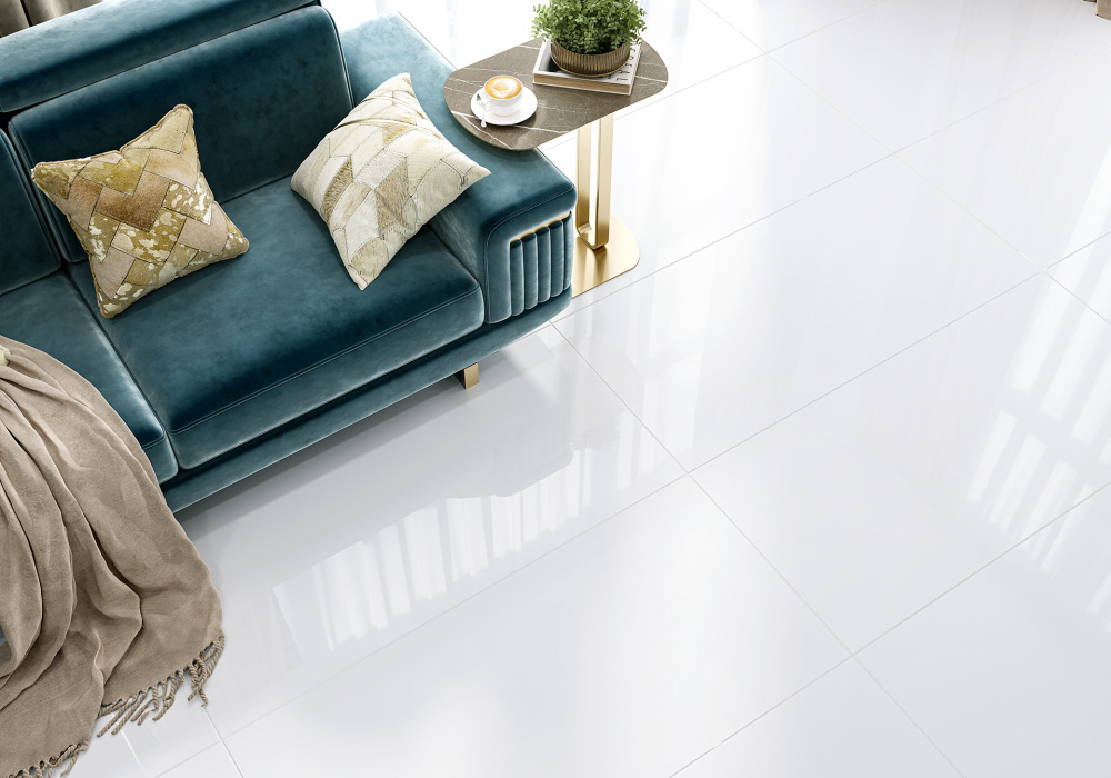 Керамогранит полированный "Domines Super White" 120Х60