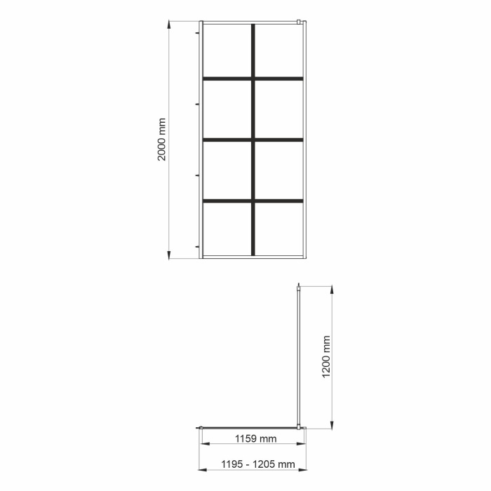 Душевая перегородка Wasserkraft "Glan 120" 66W40