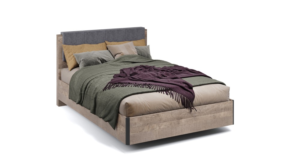 Кровать МИ 140 без ламелей "Стокгольм"