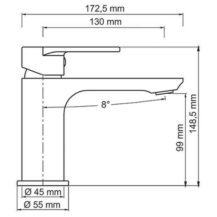 Смеситель для раковины WasserKRAFT "Mindel" 8503