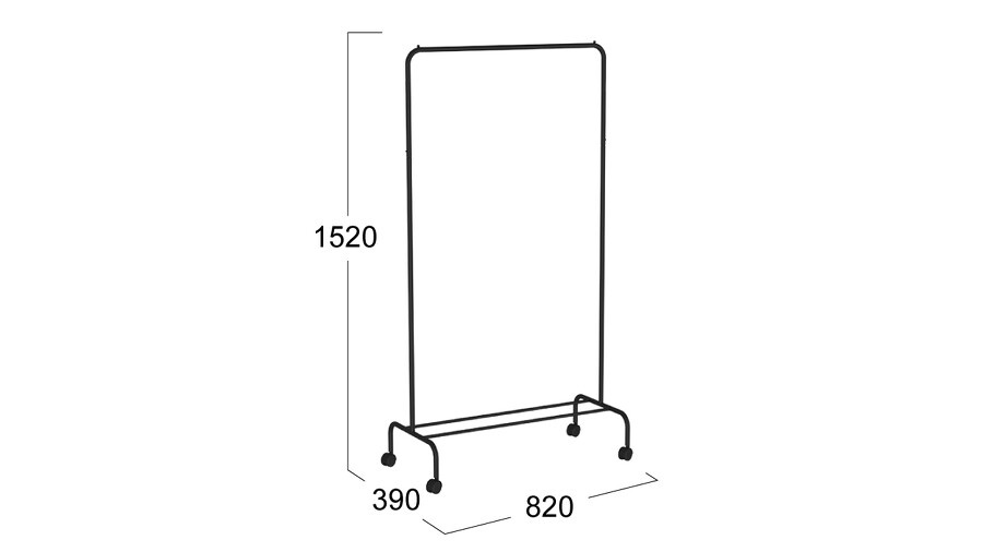 Вешалка Радуга 2 - ВНП 299 Черный
