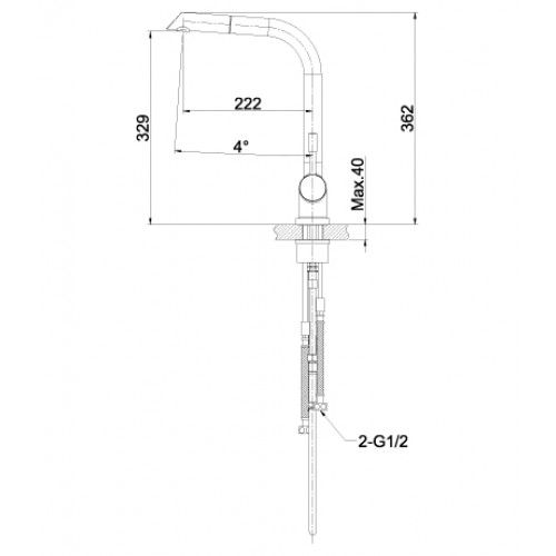 Смеситель для кухни Lemark "Expert" LM5075S 