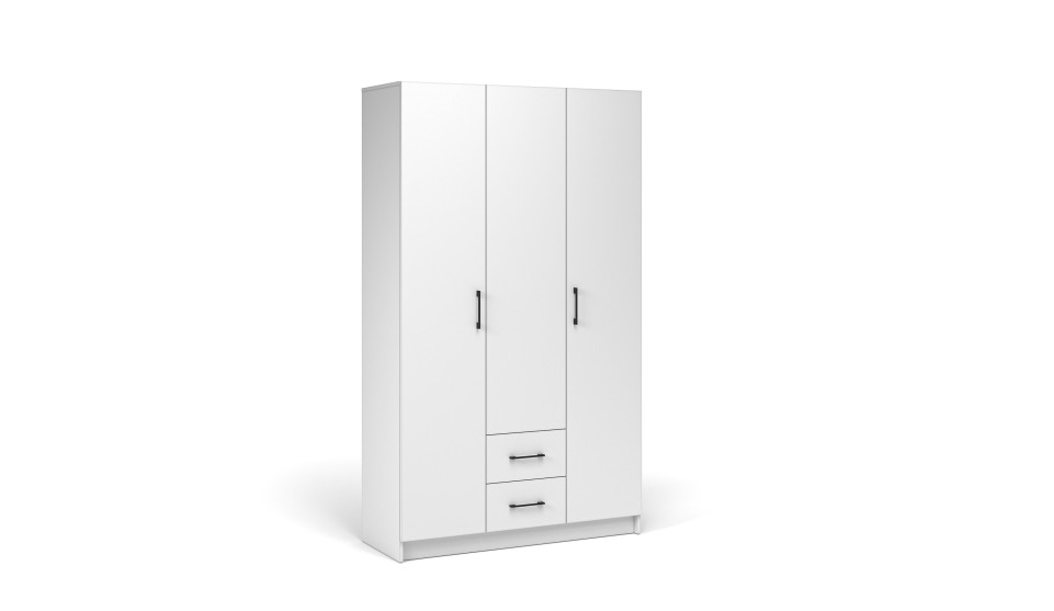 Шкаф "Чикаго вайт" 3 двери 2 ящика