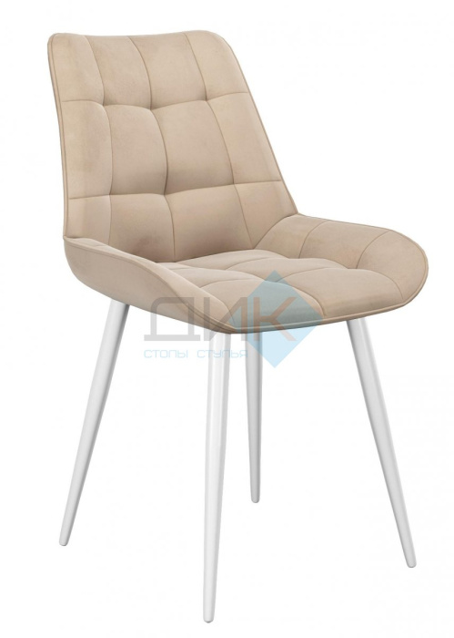 Стул DikLine 206М B03 BEIGE (ножки белые) Стул DikLine 206М B03 BEIGE (ножки белые)