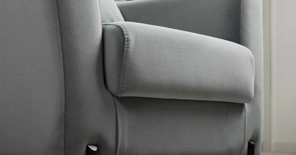 Кресло "Барселона" ТК 673 Diagonal 995 (серо-голубой)