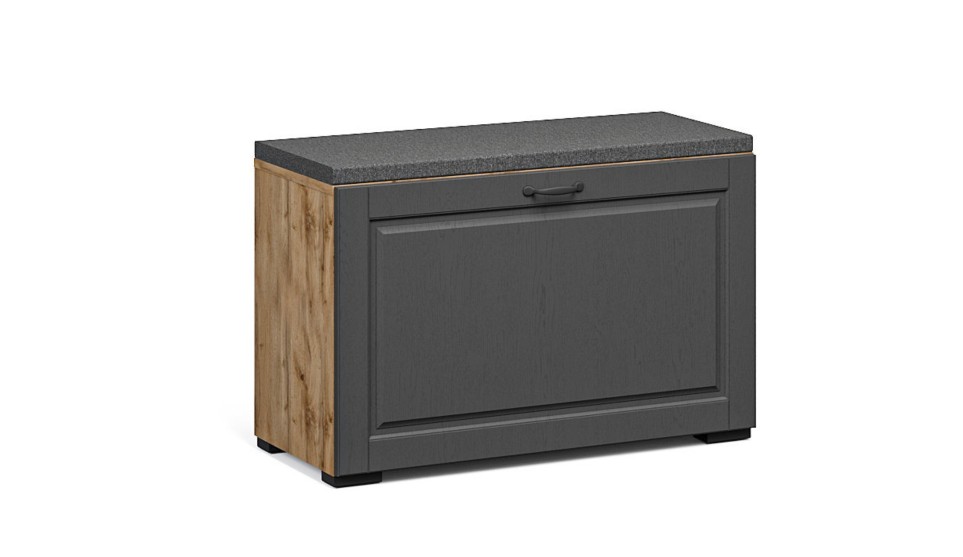 Тумба для обуви 80 "Лацио" (ручка черная) Тумба для обуви 80 "Лацио" (ручка черная)