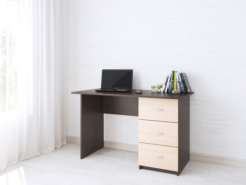 Стол письменный Сити-1 Венге/Дуб молочный