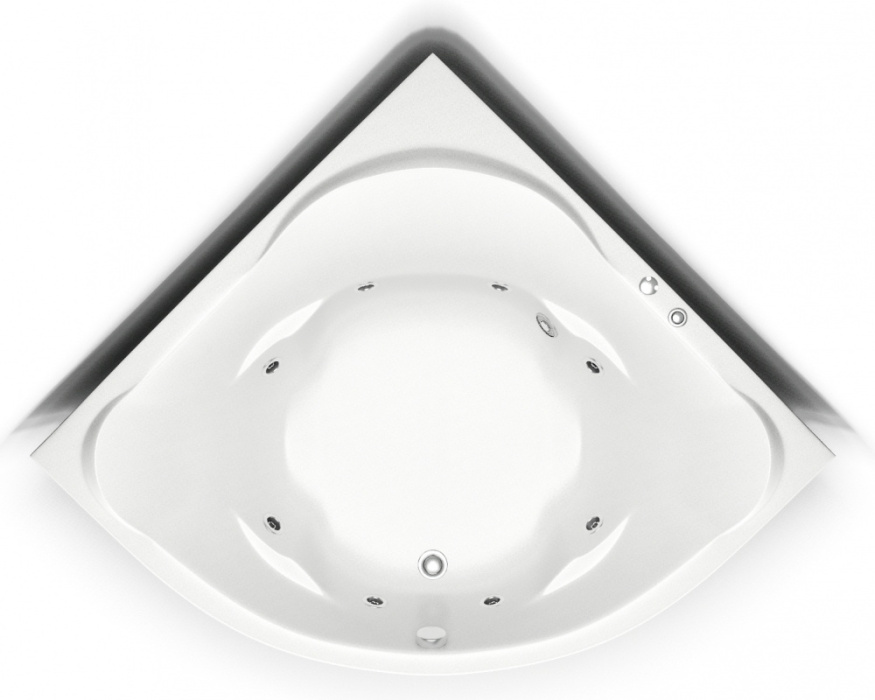 Ванна акриловая BAS "РИВЬЕРА" с г/м FLAT угловая Ванна акриловая BAS "РИВЬЕРА" с г/м FLAT угловая