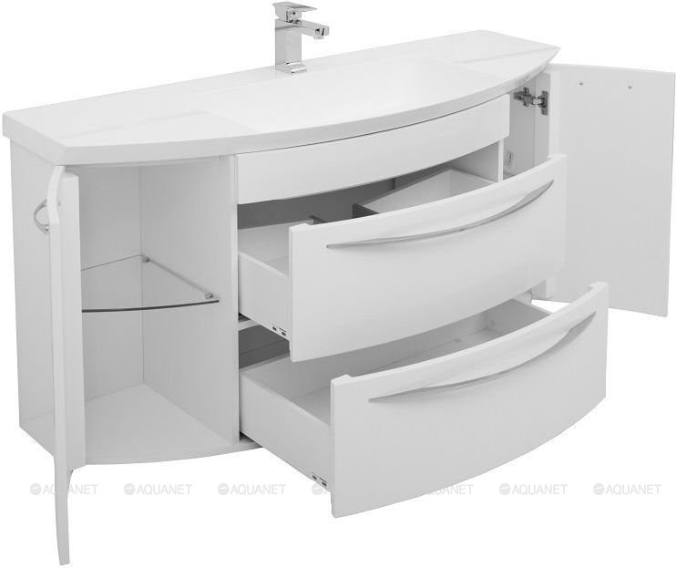 Тумба с раковиной AQUANET "Лонг 140"