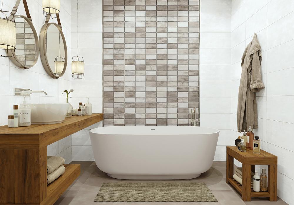 Плитка настенная Garret White WT9GAR00 249Х500Х8,5