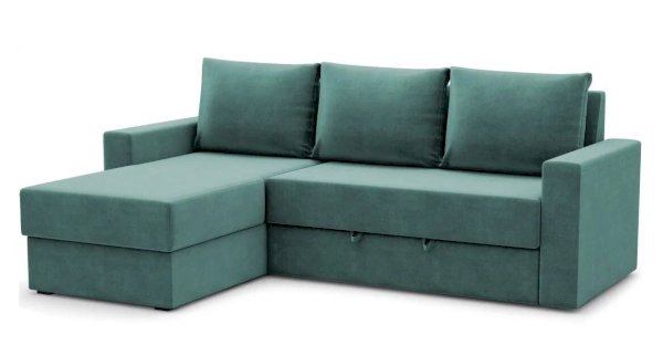 Диван угловой "Лео" Зеленый