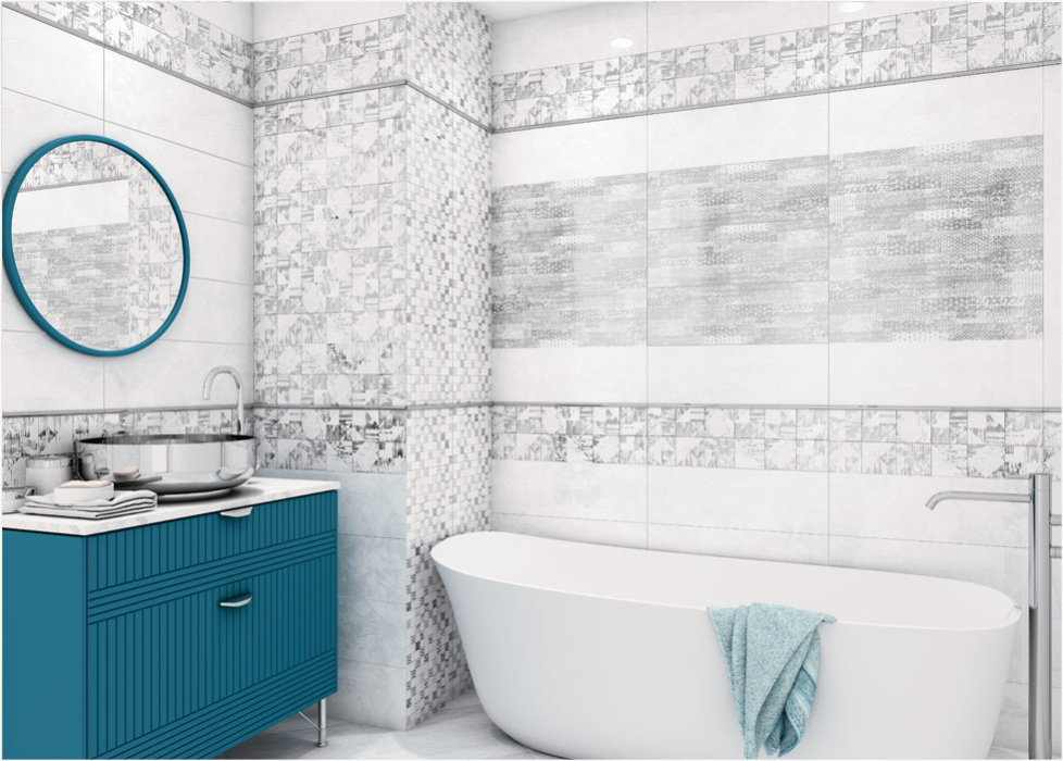 Декор "Vesta Silver" 600Х200 DW11VST00