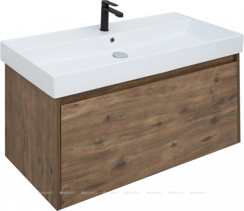 Тумба с раковиной AQUANET "Nova Lite 100" Тумба с раковиной AQUANET "Nova Lite 100"