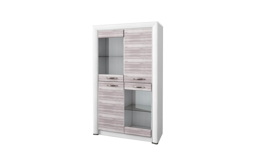 Шкаф-витрина "OLIVIA" 2V2D