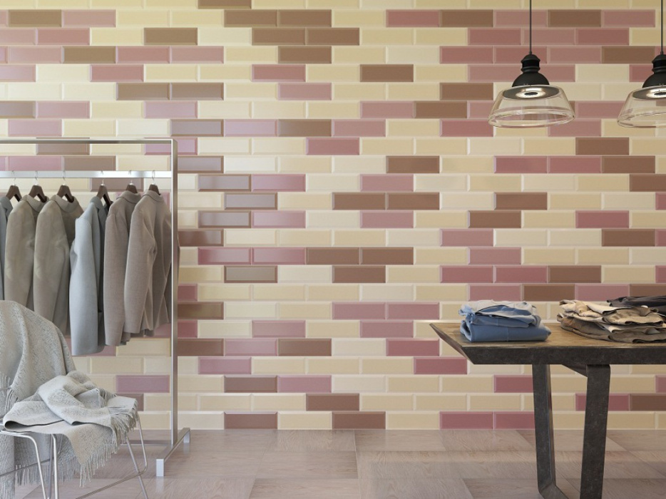 Плитка настенная "Metro beige wall 02 v2" 100Х300