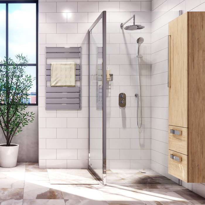 Душевой уголок WasserKRAFT "Berkel" 120Х80 стекло прозрачное