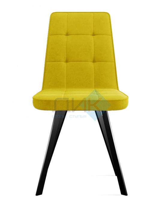 Стул DikLine 207 B16 YELLOW (ножки черные)