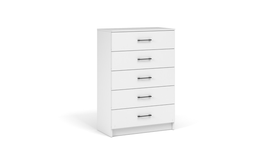 Комод "Чикаго вайт" 5 ящиков Комод "Чикаго вайт" 5 ящиков