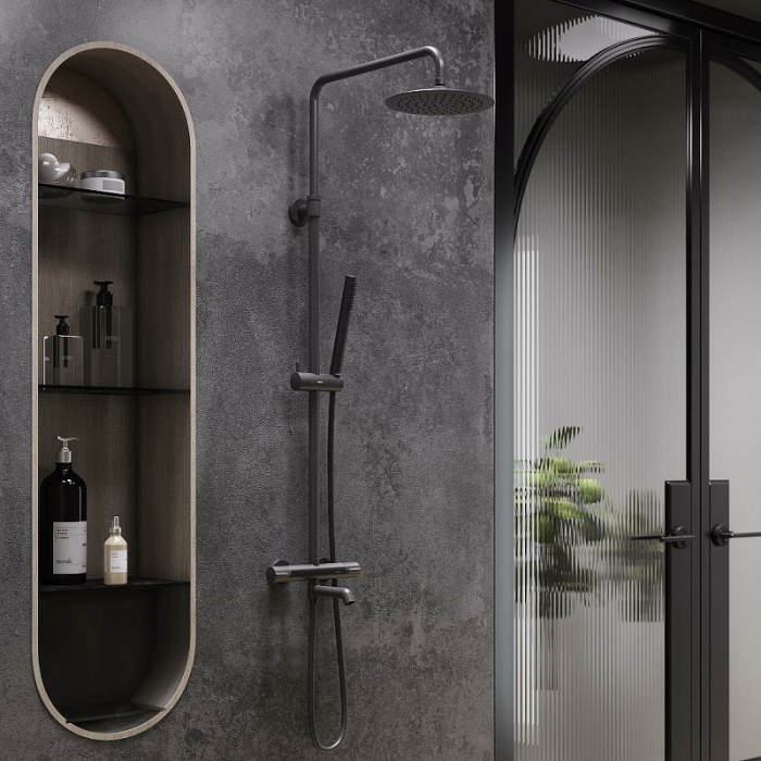 Душевая система Damixa Scandinavian Pure 936810300 с термостатом Душевая система Damixa Scandinavian Pure 936810300 с термостатом