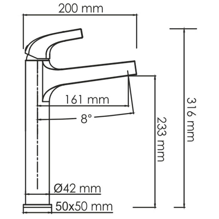 Смеситель для раковины WasserKRAFT "Sauer" 7103H