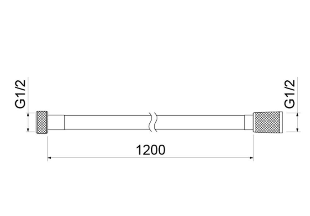 Шланг для душа 120 см нержавейка AQ2103CR