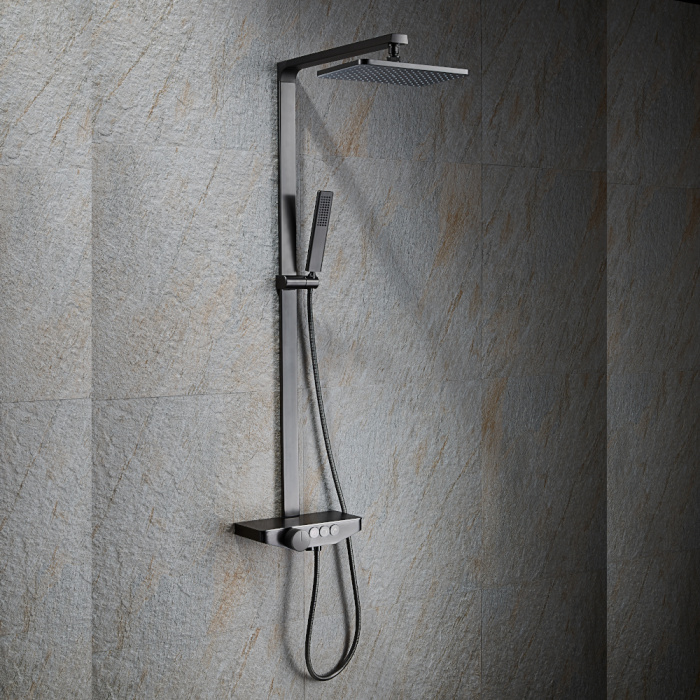 Душевая стойка "Black&White" U7785GM  Душевая стойка "Black&White" U7785GM