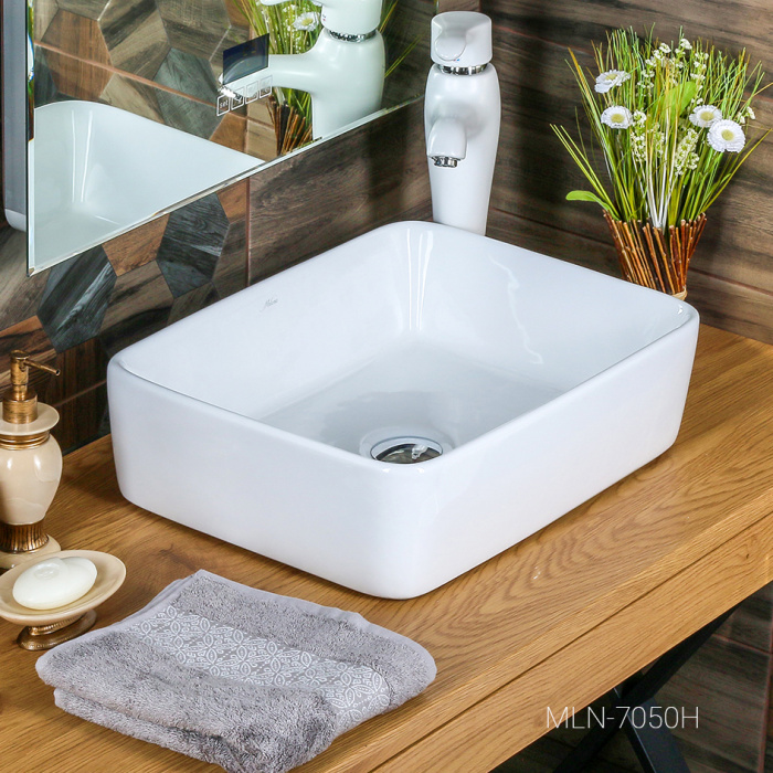 Раковина накладная MELANA MLN-7050H 485Х380Х135