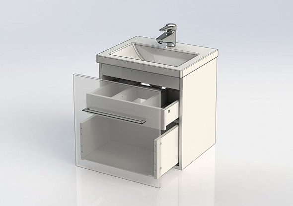 Тумба с раковиной AQUANET "Порто-50"