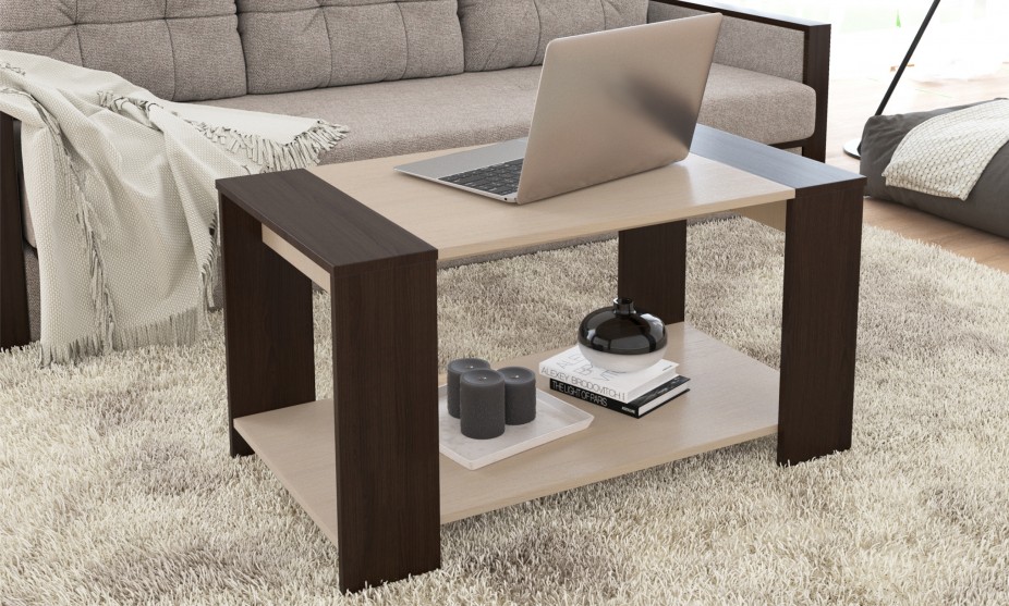 Стол журнальный "Аврора" Венге/дуб молочный