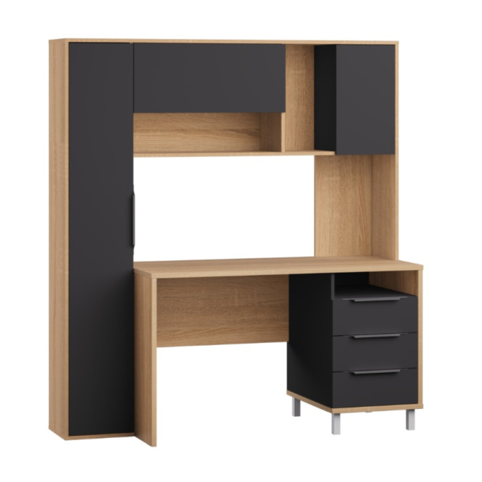 Стол "Комфорт" 12.95 Дуб сонома/темно-серый Стол "Комфорт" 12.95 Дуб сонома/темно-серый