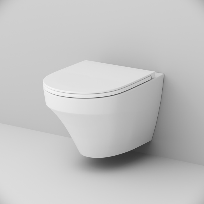 Унитаз подвесной безободковый с быстросъемным сиденьем микролифт AM.PM "Inspire"