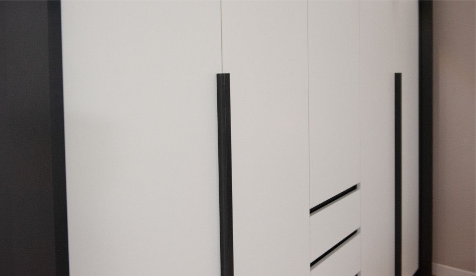 Шкаф 5-ти дверный без зеркала "Мишель" Антрацит