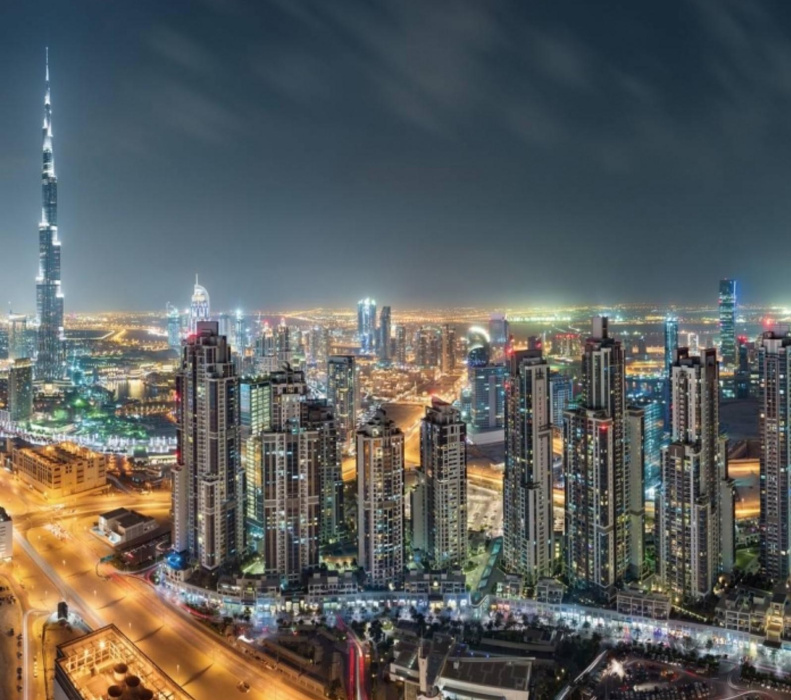 Фотообои Flizetto Matrix "Ночные высотки" 200*270