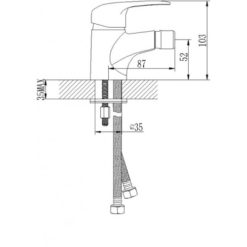 Смеситель для биде Lemark "Pramen" LM3308C 