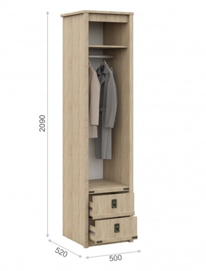 Пенал 1 дверь 2 ящика "Валенсия"