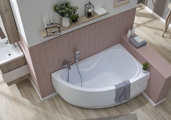 Ванна акриловая AQUANET "MALDIVA" 150Х90 Правая Ванна акриловая AQUANET "MALDIVA" 150Х90 Правая