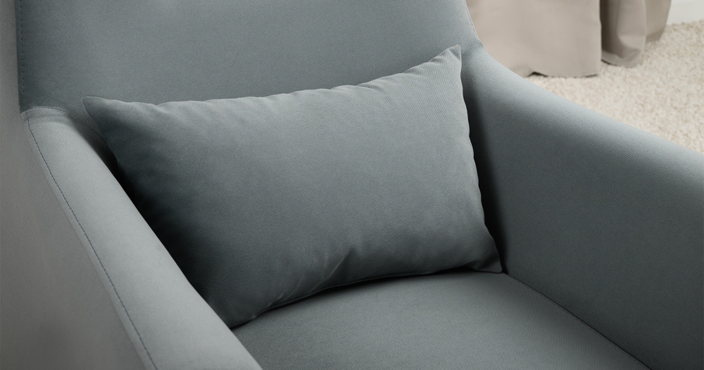 Кресло "Барселона" ТК 673 Diagonal 995 (серо-голубой)