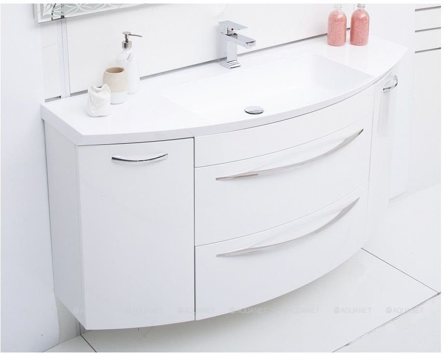 Тумба с раковиной AQUANET "Лонг 140"
