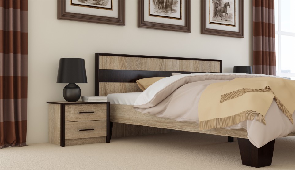 Кровать 160 "Эшли" (без ламелей)