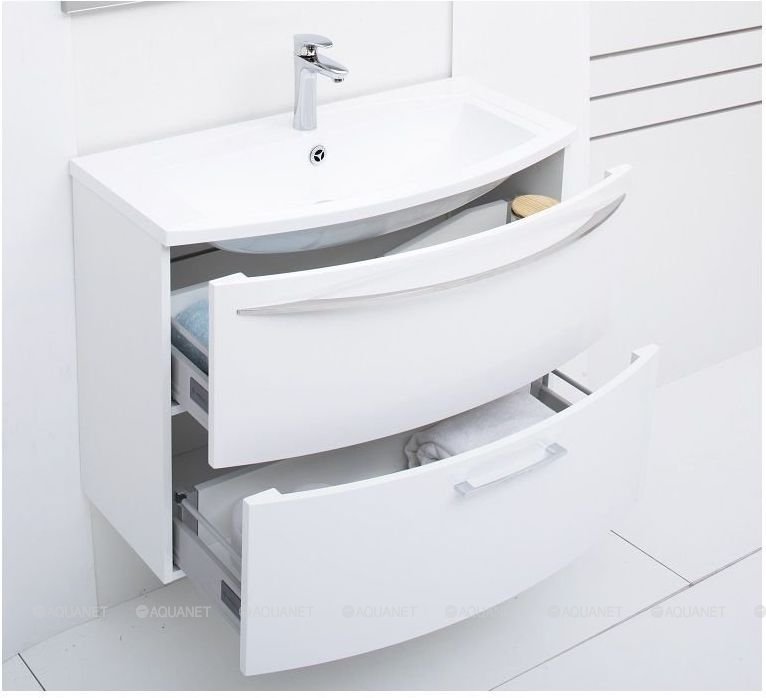 Тумба с раковиной AQUANET "Лонг 90"