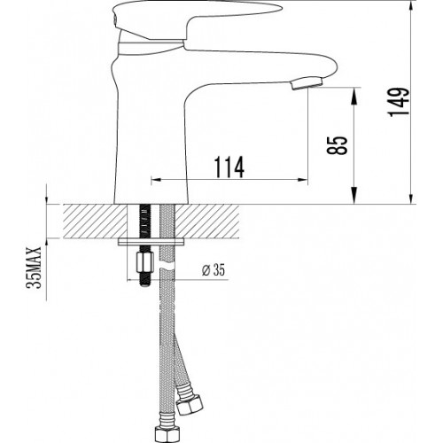 Смеситель для раковины Lemark "Status" LM4406C