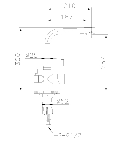 Смеситель для кухни LEMARK "EXPERT" LM5061S