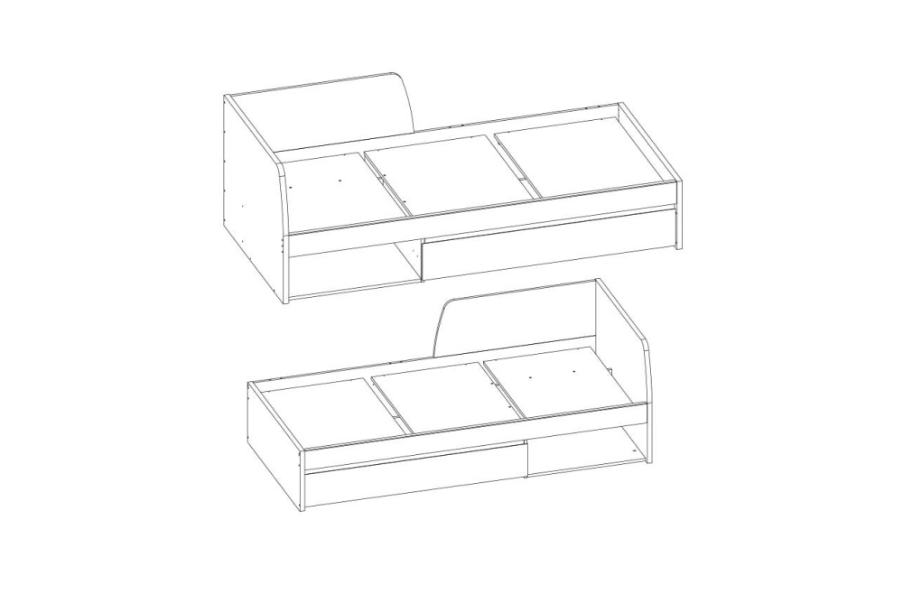 Кровать 90 "ДЖАЗ"