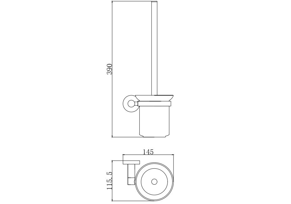 Ершик настенный "Вега" AQ4010CR