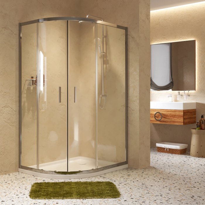 Душевой уголок Wasserkraft "Lippe 120" 45S24 (прозрачное стекло) Душевой уголок Wasserkraft "Lippe 120" 45S24 (прозрачное стекло)