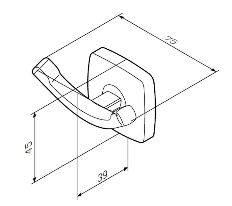 Двойной крючок AM.PM Gem A9035600