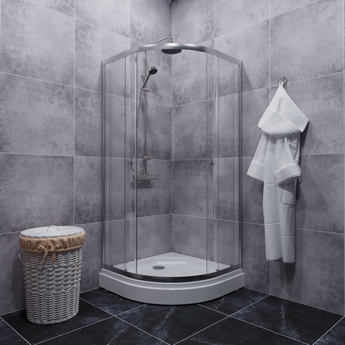 Душевое ограждение Triton Альфа хром 900Х900Х2020 Душевое ограждение Triton Альфа хром 900Х900Х2020