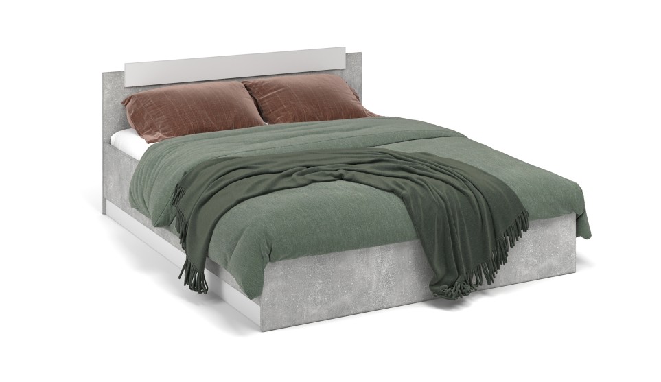 Кровать "Чикаго" 160 (с подъемным механизмом) Белый